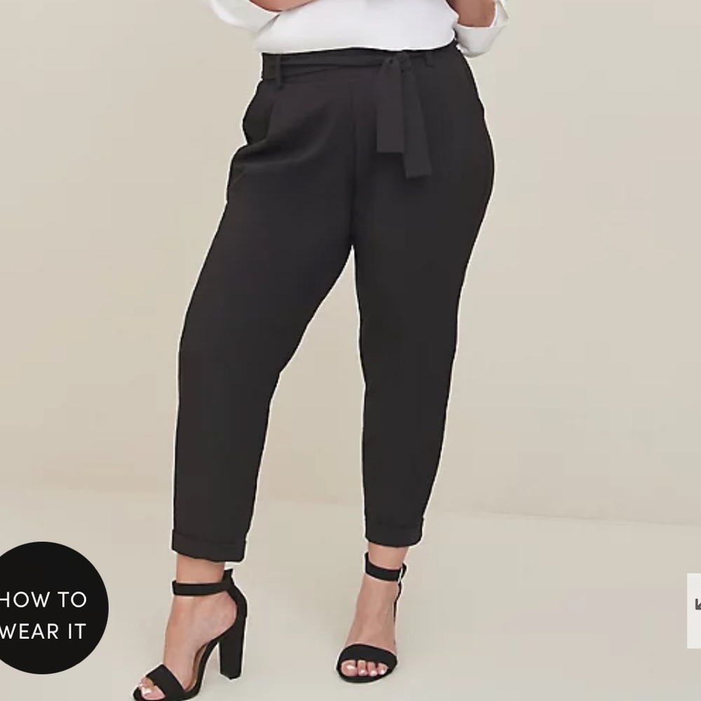 Torrid | Mid-Rise Black Dress Pants | 00 | NWOT